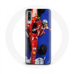&Uuml;mbris Samsung Galaxy A50 vormel 1 Fernando Alonso F1 Racing Driver Red jaoks