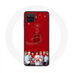 &Uuml;mbris Samsung Galaxy A22 4G BTS Bangtan Boysi punase taustaga j&otilde;ulukingiks 2023