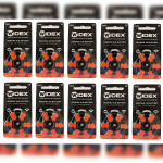 Widex hearing aid battery Size 13 (PR48) (10 Packet=60 Batteries)