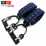 T&auml;iskasvanute meeste Y-kujuline 6 klambriga žakaarkangast nahast rihm, reguleeritav elastne seljarihm Meeste traksid koos p&ouml;&ouml;rlevate konksude ja elastsete rihmadega Y-seljaosa