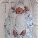 18-tolline realistlik Bebe Reborn Boneca nukk Darren &Otilde;rn, maalitud t&auml;isvin&uuml;&uuml;list keha Taaskasutus Baby Doll Lastele M&auml;ngukaaslane Muppet M&auml;nguasi Lapse puhkusekingitus Full silicone boy