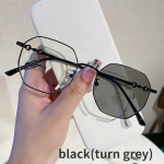 Luksuslik mood fotokroomsed l&uuml;hin&auml;gelikkusprillid &otilde;ues V&auml;rvimuutvad p&auml;ikeseprillid Unisex Trendikad Miinus Retseptiga dioptriga prillid -3.0