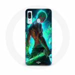 Coque Maniacase pour Samsung Galaxy A30 One piece Zoro 3D Manga anime Fanart