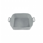 &Otilde;hkfrit&uuml;&uuml;r paksendatud toidukvaliteediga silikoonmatt Silikoonist kokkupandav k&uuml;psetusmatt majapidamises kasutatava &otilde;hufrit&uuml;&uuml;ri k&uuml;psetuspann square 21*16*5cm 55g,