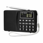 L-258 AM/MW/FM/SW Raadio TF USB AUX LED-ekraaniga, suur nupp eakatele kuld