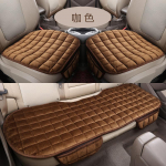 Autoistme katted t&auml;iskomplekt, soojad pl&uuml;&uuml;sid talveks autotoolidele, kattepadjale, kaitsepadjale, padjale, auto interj&ouml;&ouml;ri tarvikutele 3PCS SET pruun