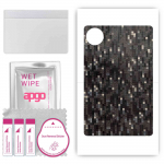 apgo Protective Skin Sticker for the back compatible with Vivo Pad Air, Wrap Film, Foil, Vinyl - Pattern Carbon Black Pixel