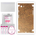 apgo Protective Skin Sticker for the back+sides compatible with Apple iPhone 8, Full Wrap Film, Foil, Vinyl - Pattern Rusty Copper