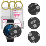 3x apgo MATTE Hybrid protective glass compatible with Huawei Watch GT 3 Pro Sport 46mm, flexible nano glass, great replacement for tempered glass, scr