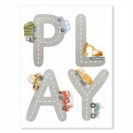 T&auml;hestik Takso Tulet&otilde;rjeauto Buss Seinakunsti Plakatid Prindid Pilt Skandinaavia Lastetuba Multifilm Autod L&otilde;uendimaal Lasteaia Magamistoa Sisustus 21x30cm No Frame