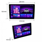 Reakosound Android 9 tolli 2 Din 4G 8 s&uuml;damikuga autoraadio Autoraadio Carplay Android Auto GPS Wifi puuteekraan Bluetooth FM/RDS 2+32G