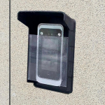 Universaalne uksekella kaitsekate, uksekella vihmakate Square puhas