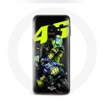 Coque pour Samsung Galaxy S9 plus Valentino Rossi motoGP 46 Pilote de vitesse