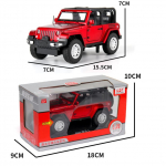 1/32 skaala Jeep Wrangler 1941 sulamist automudel valguse ja heliefektiga valatud autom&auml;nguasjad poistele kingituseks automudelite m&auml;nguasjade kollektsioon 1/32-Size:15.5*7*7cm punane