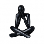 Istuvad meeste kuju skulptuur Kodukontor Elutuba T&ouml;&ouml;lauakaunistus J&otilde;ulude s&uuml;nnip&auml;evakingitus A valge