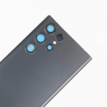 Tagumine klaaskate Samsung Galaxy S22 Ultra 5G jaoks, tagaukse asendusk&otilde;va aku, tagumine korpuse kate koos kaamera objektiiviga S22 Ultra Black