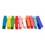 Yousheng 10 tk 3,5 cm puidust pesul&otilde;ks Kodu Klassiruumis Rippuv fotopilt V&auml;rviline klamber Vastupidav sokk-r&auml;tiklina pesu-riidepulk A