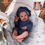 20'' 50cm Pehme Keha T&auml;issilikoonist Keha Uuestis&uuml;ndinud Nukud Harper Armas R&otilde;&otilde;msameelne Naeratus Vasts&uuml;ndinud Nukud Poistele ja T&uuml;drukutele Lapse Maja M&auml;nguasi Kaaslase Kingitus cloth body