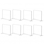 4/6/8 tk garderoobi riiulivahed sileda pinnaga &uuml;marate servadega lihtne paigaldada garderoobi korraldus l&auml;bipaistvad traadist riiulivahed 8pcs