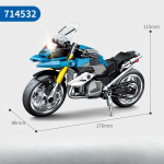 Mehaaniliste seeriate mootorrataste v&otilde;idus&otilde;idu klotsid Poisi kokkupanemisplokid M&auml;nguasja kingitus karbita