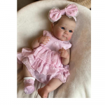 Reborn Baby Doll 18-tolline Bettie Doll K&auml;sitsi valmistatud simulatsioon Doll Vein Bloodline N&auml;htav 3D Skin Dolls M&auml;nguasi