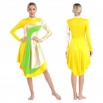 Naiste v&auml;rviplokk liturgiline &uuml;listuslik tantsukleit kiriku jumalateenistuse kost&uuml;&uuml;m l&uuml;&uuml;riline ebaregulaarne &auml;&auml;ris tantsuriided S punane