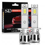 2 tk H1 H3 turbo LED pirn esituled Canbus lambid Mini 25000LM 6500K CSP kiibid Super eredad kaugtuled auto udutuledele 12 V valge auto H1