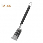 Kaabitsaga eriti paksude harjastega, reguleeritava k&auml;epidemega grillhari BBQ grilli puhastushari v&auml;ligaasiga s&ouml;egrillile h&otilde;be