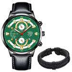 Meeste Luksus Kell Meeste &Auml;ri Nahast Kvarts K&auml;ekell Kalender Kuup&auml;ev Meeste Vabaaja Spordi K&auml;ev&otilde;ru Kell Kellad h&otilde;bedane valge v&auml;rv