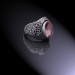 Natural Morganite Gemstone Handmade 925 Sterling Silver Ring Size 7.75 j7t20