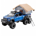 1/24 Ford Raptor F150 M&auml;nguauto Mudel Sulamist Valatud heliga ja tuledega Tagaratta T&otilde;mmatav M&auml;nguasi S&otilde;iduki Mudelid Poiste S&uuml;nnip&auml;evakingitus sinine