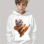 Lasteriided Pusad pikkade varrukatega laste kampsun Multifilm Lastemood Kassiprint T&uuml;drukute Suveriided Poiste top 160CM