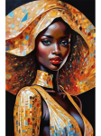 Abstraktne Aafrika Must Naise Portree 5D DIY Teemantmaalimine Kunst Ristpiste Aafrika T&uuml;druku Maalimine Elutoa Kaunistus Full Round 60x90CM