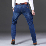 Uued s&uuml;gisesed meeste teksad business casual p&uuml;ksid sirged lahtised elastsed meeste p&uuml;ksid 34 sinine