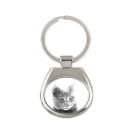 Chartreux - keychain with a cat, keychain with a print, personalized pendant from the Art-Dog brand