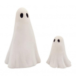 2 tk Halloweeni kummitus kujuke vaigust kummitusskulptuur armas valge kummituskuju Kodu laua keskosad Mini kummituse ornament k&ouml;&ouml;giriiulile kaminale 2pcs valge