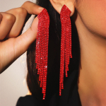 Punane seeria superv&auml;lk, t&auml;is teemante, pikad tutiga k&otilde;rvar&otilde;ngad k&otilde;rgema temperamendiga k&otilde;rvar&otilde;ngad, punased naiste k&otilde;rvar&otilde;ngad 1 paar