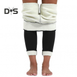 Naiste Talvised Retuusid Paks Plush Vooder Soe Elastne K&otilde;rge V&ouml;&ouml;koht K&otilde;hn Kompressioon Soe Pehme &Uuml;hev&auml;rviline Sukkp&uuml;ksid Aluspesu Jooga Kodur&otilde;ivad P&uuml;ksid M must