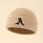 1 tk Unisex klassikaline &auml;&auml;rekivideta m&uuml;ts reguleeritava rullis mansetiga, lihtsa kirjamustriga kootud m&uuml;ts, sobib talvel igap&auml;evaseks kandmiseks must