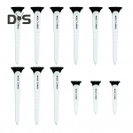 12 tk Golfitiid Reguleeritavad Plastikust Tiid V&auml;hendavad H&otilde;&otilde;rdumist K&uuml;lgspinni Pikad L&uuml;hikesed Golfitiid Hulgim&uuml;&uuml;k Meestele Golfitarvikud must valge v&auml;rv