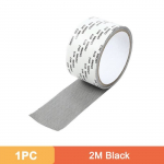 Ruban de r&eacute;paration de moustiquaire auto-adh&eacute;sif pour fen&ecirc;tre,joint de ruban en treillis m&eacute;tallique- 1PC Black 5X200cm