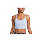 Nike Dri-FIT &uuml;hev&auml;rvilise logoga madala intensiivsusega tugi spordirinnahoidja naistele Aluspesu Sinine DB8766-425 S
