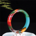 Seitsmev&auml;rviline k&auml;ev&otilde;ru Gobi kuldse siidi jade kanavere k&auml;ev&otilde;ru emadep&auml;eva kingitus kinkekarbiga 54MM