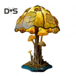 Seenelaualamp v&auml;rviline seenekujuline &ouml;&ouml;valgus vaigust &ouml;&ouml;valgusti kirjutuslaud lastetoa lugemislamp elutuba A