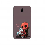 Coque Samsung Galaxy j7 2018 B&eacute;b&eacute; Deadpool avec Licorne Maniacase