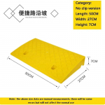 50*27*7cm Plastikust PVC &Auml;&auml;resteed Portable L&auml;vepadi S&otilde;idutee Kaldtee Laadimissilla K&otilde;nnitee T&otilde;ukeratta Mootorratta Auto Kolmnurkne Matt