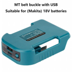 1 PC DIY tarvikud Makita 18V jaoks koos USB-t&uuml;&uuml;pi C-t&uuml;&uuml;pi akuhoidjaga BL1840 BL1850 BL1860 laadija adapteriga kiirlaadimine