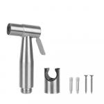 Bidee pihusti komplekt WC jaoks du&scaron;ipea K&auml;eshoitav Roostevaba teras isepuhastuv Ei vaja puurimist Vannitoa k&auml;idu&scaron;&scaron; K&auml;sidu&scaron;&scaron; Bidee segisti White