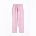 Naiste &uuml;hev&auml;rvilised elastsed v&ouml;&ouml;kohad pahkluu pikkusega p&uuml;ksid kevadsuvi puhtast puuvillast taskuga naiste p&uuml;ksid S roosa