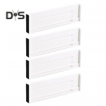 2/4 tk sahtlite hoiustamisjagajad Lihtne paigaldus Korduvkasutatavad reguleeritavad sahtli korraldaja laiendatavad eraldajad Short 2pcs